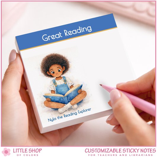 Reading Encouragement Book Lover Teacher Post-it® Notes