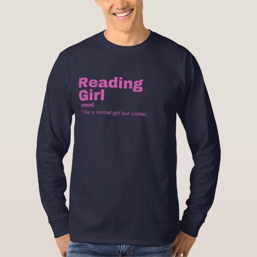 Reading Girl - Reading T-shirt (Voorkant)