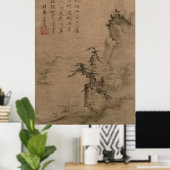 Reading in a Bamboo Grove Poster (Thuiskantoor)