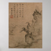 Reading in a Bamboo Grove Poster (Voorkant)