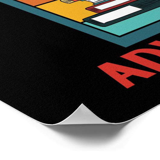 READING IS A TICKET TO ADVENTUUR POSTER (Hoek)