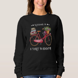 Reading is een ticket naar avonturenfiets gekostum trui
