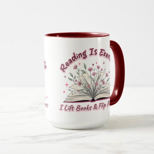 Reading Is Exercise....  Mok (Voorkant rechts)