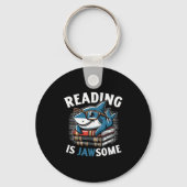 Reading Is Jawsome Shark Books Bookworm Reader  Sleutelhanger (Voorkant)