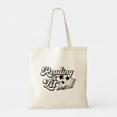Reading Is Lit Funny Book Reading Lover Bookworm Tote Bag (Achterkant)