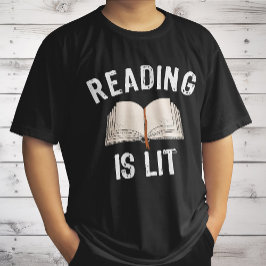 Reading Is Lit - Literatuur lezen boeken  T-shirt