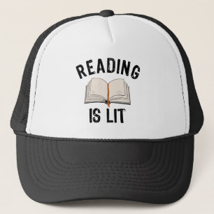 Reading Is Lit - Literatuur lezen boeken  Trucker Pet