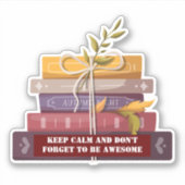 Reading is my favorite sport sticker (Voorkant)
