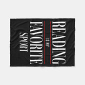 Reading Is My Favorite Srt Book Lover Funny Saying Fleece Deken (Voorkant (Horizontaal))