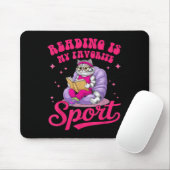 Reading Is My Favorite Srt Funny Cat Book Lover Li Muismat (Met muis)