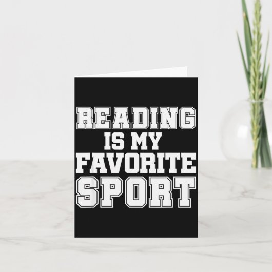 Reading Is My Favorite Srt Funny Librarian Shirt  Kaart (Voorkant)