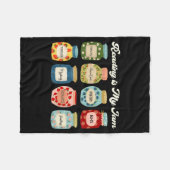 Reading Is My Jam Book Lover Teacher Student Liter Fleece Deken (Voorkant (Horizontaal))