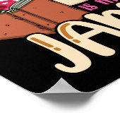 Reading Is My Jam Funny I Love to Read Books Gift Poster (Hoek)