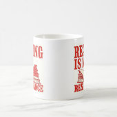 Reading Is My Resistance | Book Lover Graphic Koffiemok (Center)