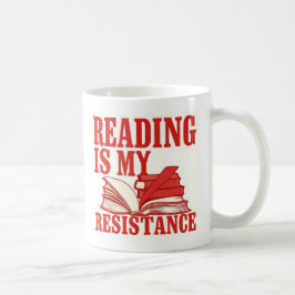Reading Is My Resistance | Book Lover Graphic Koffiemok