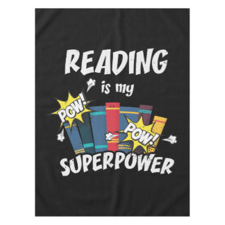Reading Is My Superpower Book Bookworm Tafelkleed