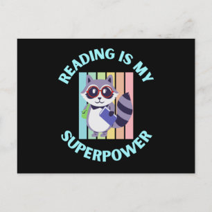 reading is my superpower briefkaart