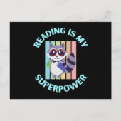 reading is my superpower briefkaart (Voorkant)