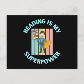 reading is my superpower briefkaart (Voorkant)