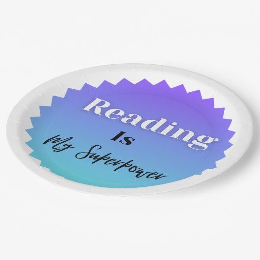 Reading Is My Superpower Papieren Bordje (Gekanteld)
