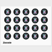 reading is my superpower ronde sticker (Vel)