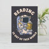 Reading Is Out Of This World Kaart (Staand voorkant)