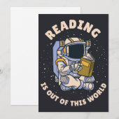 Reading Is Out Of This World Kaart (Voorkant / Achterkant)