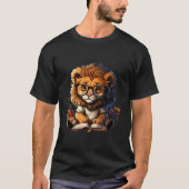 Reading Lion For Books Reading For Book Readers T-shirt (Voorkant)
