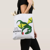Reading makes Dragons real Tote Bag (Dichtbij)