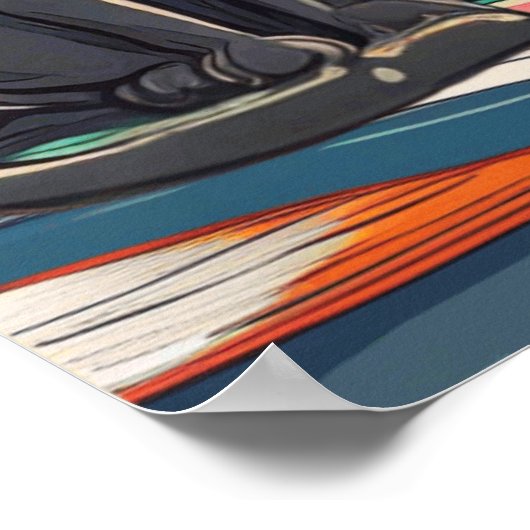 Reading Opens a Gateway to Cosmic Cat Adventures Poster (Hoek)