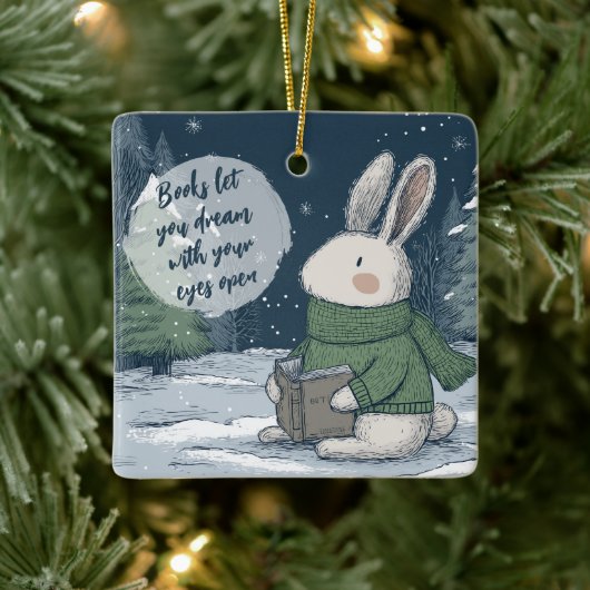 Reading Quote Ornament for Book Lovers (Boom)