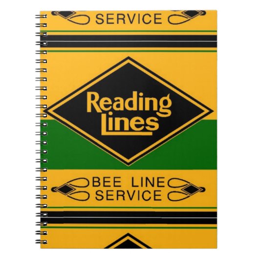 Reading Railroad, Bee Line Service-laptops Notitieboek (Voorkant)
