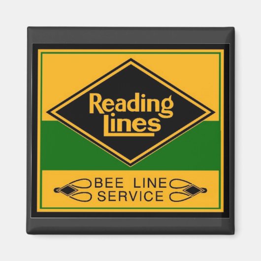 Reading Railroad, Bee Line Service Magneet (Voorkant)