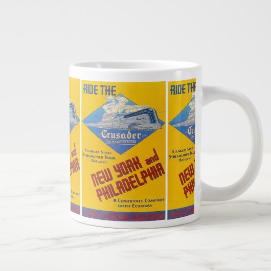 Reading Railroad Crusader Train 1937 Jumbo Mok (Rechts)