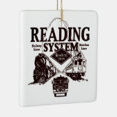 Reading Railroad Kerstversier Keramisch Ornament (Rechts)
