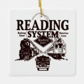 Reading Railroad Kerstversier Keramisch Ornament (Voorkant)