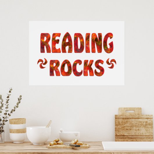 READING ROCKS POSTER (Keuken)