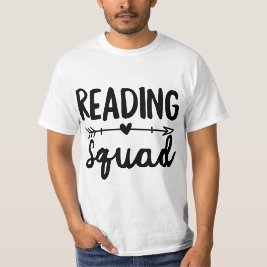 Reading Squad Teacher Appreciation Gift Book Lover T-shirt (Voorkant)