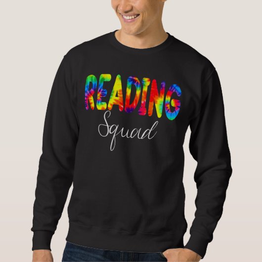Reading Squad Tie Dye Terug naar school waardering Trui (Voorkant)