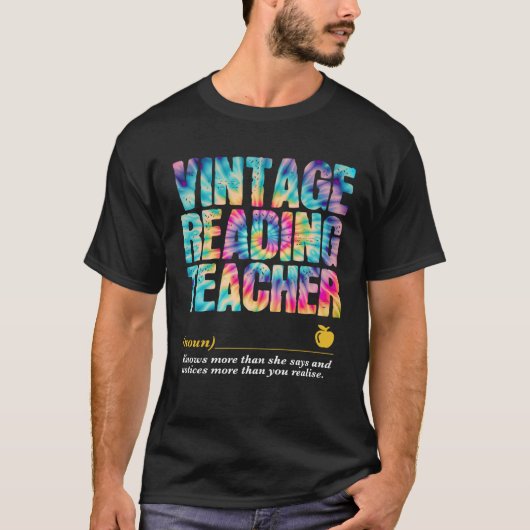 Reading Teacher Appreciation Week Terug naar schoo T-shirt (Voorkant)