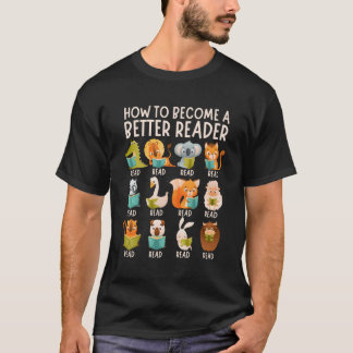 Reading Teacher Hoe een beter leesboek te worden T-shirt