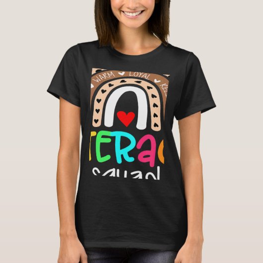 Reading Teacher Interventionist Specialist Literac T-shirt (Voorkant)