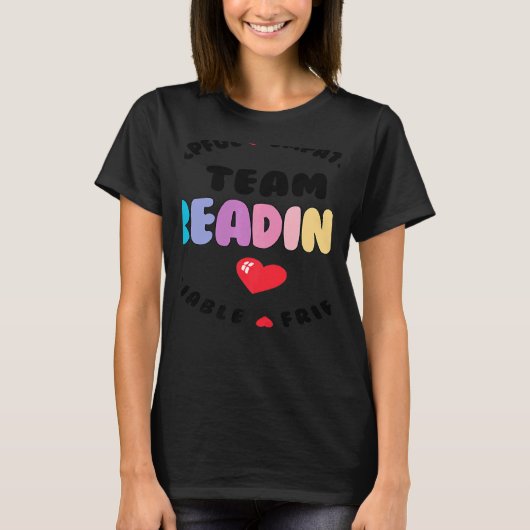 Reading Teacher Interventionist Specialist Literac T-shirt (Voorkant)
