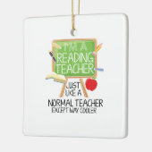 Reading Teacher Keramisch Ornament (Links)