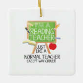 Reading Teacher Keramisch Ornament (Voorkant)