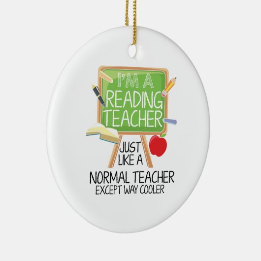 Reading Teacher Keramisch Ornament (Rechts)