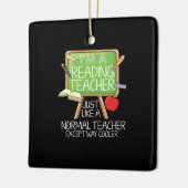 Reading Teacher Keramisch Ornament (Links)