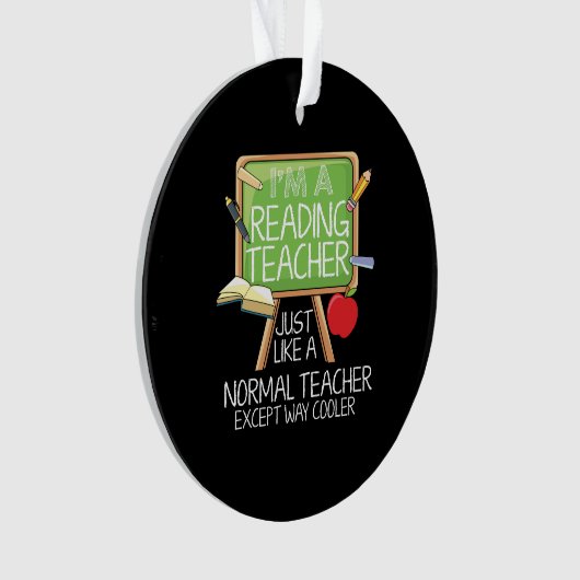 Reading Teacher Ornament (voorkant)