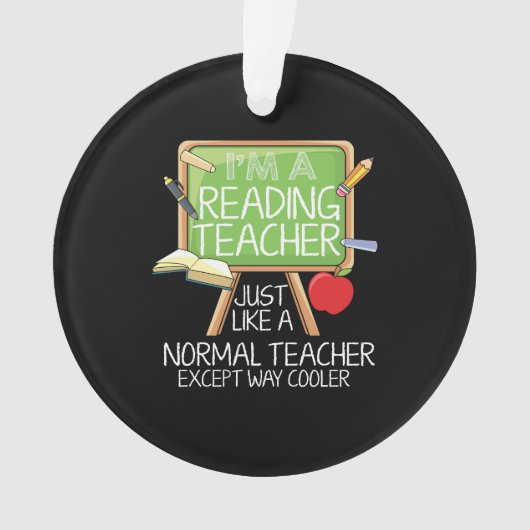 Reading Teacher Ornament (voorkant)
