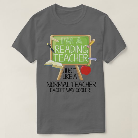 Reading Teacher T-shirt (Design voorkant)